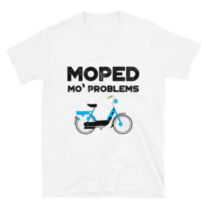 Moped Mo’ Problems Vespa Ciao Vintage Moped – Short-Sleeve Unisex T-Shirt